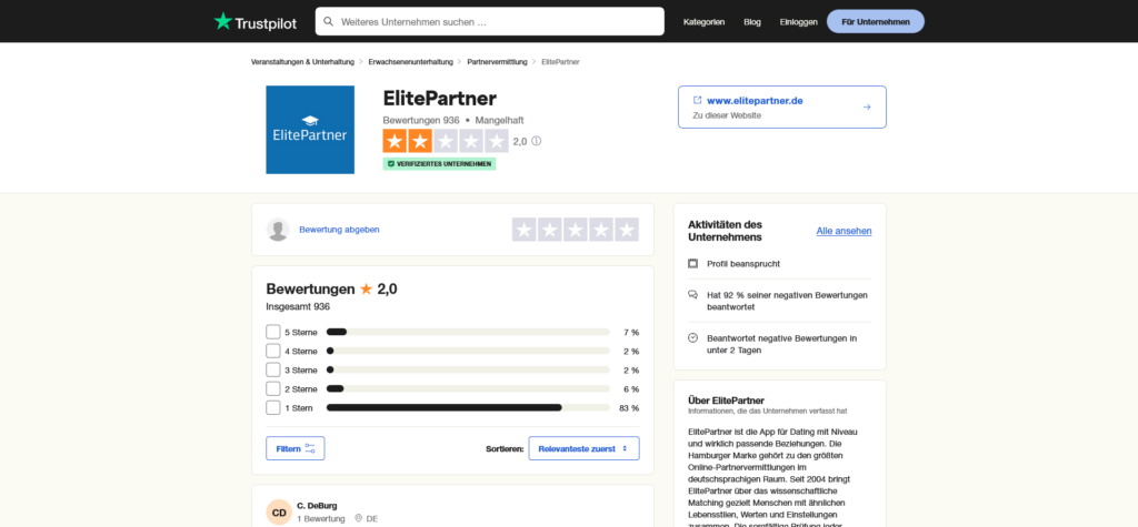 Elitepartner Erfahrungen